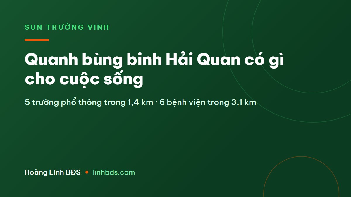Tiện ích Sun Trường Vinh: gần dự án có gì cho đời sống hằng ngày