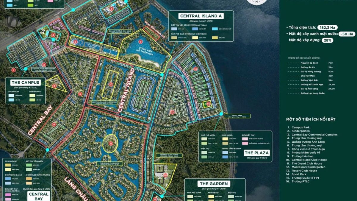 Ecopark Vinh giá bao nhiêu? Từ căn hộ 1,1 tỷ tới biệt thự đảo 32 tỷ